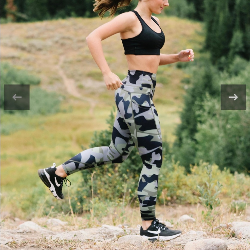 Green Camo Zyia leggings